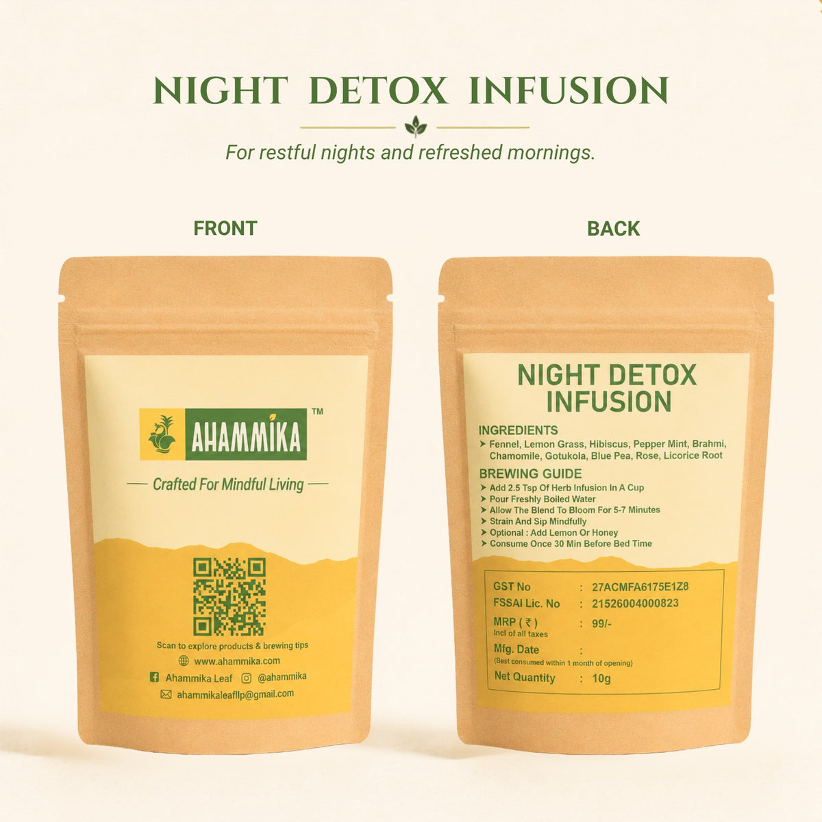 Night detox infusion trial